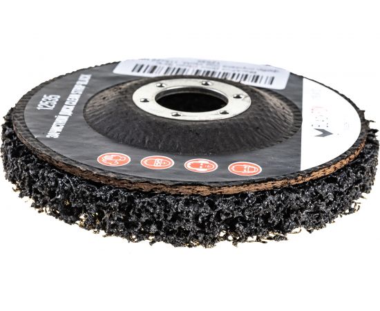 Диск зачистной Clean Strip Black 115х22 мм с фибровой оправкой BlackFox 12535 – изображение 4