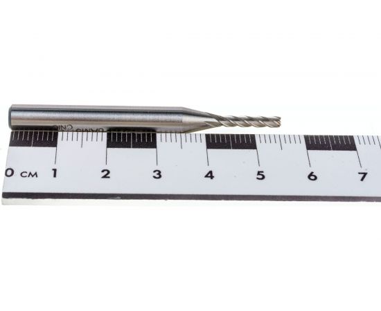 Фреза концевая вышлифованная (2.5x12x56 мм; ц/х; Р6АМ5; Z=4; хвостовик 6 мм) CNIC 69012 – изображение 4