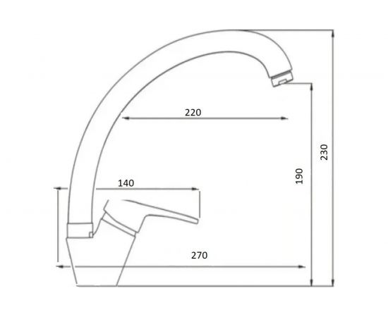 Смеситель для кухни WISENT черный W59215-F – изображение 5