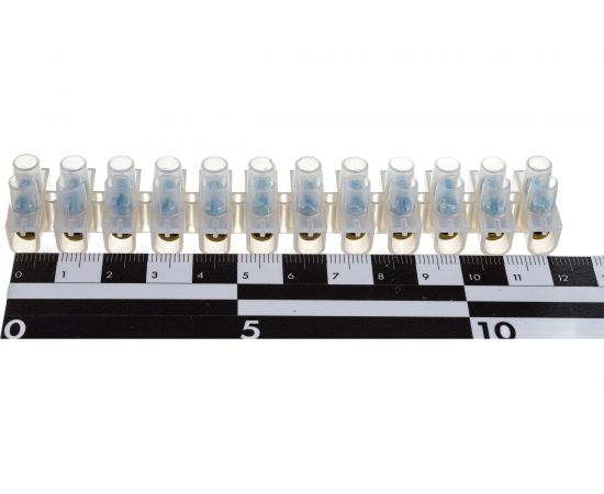 Клеммная винтовая колодка STEKKER, линейка 12 штук, полиэтилен, LD227-15A DIY 39897 – изображение 5