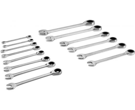 Набор комбинированных трещоточных ключей DEKO DKHT14 в сумке (14 предметов) 065-0989 – изображение 7