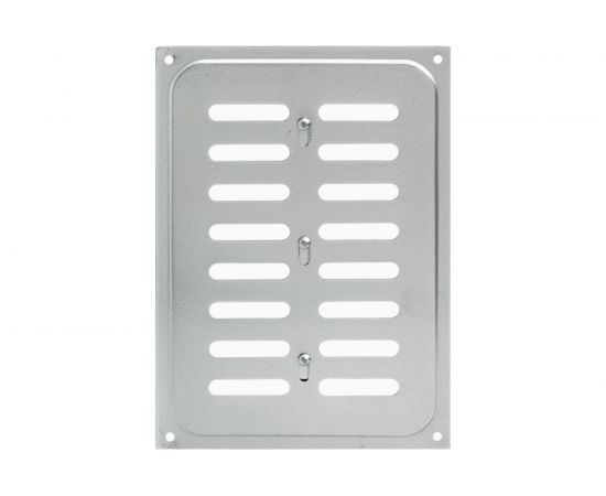 Решетка вентиляционная с заслонкой (165x240 мм; хром) Скобис Т817 