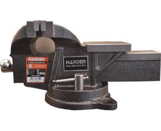 Тиски HARDEN профессиональные, 36,5 кг, 450х200х185 мм 600613 