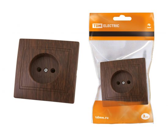 Розетка TDM 2П 10А 250В "ЭКО" бук "Таймыр" SQ1814-0311 