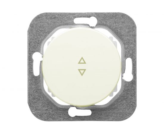 Механизм выключателя Bylectrica 1-клавишный, проходной, скрытая установка, серия ПРОВАНС, С610-3361 бежевый 