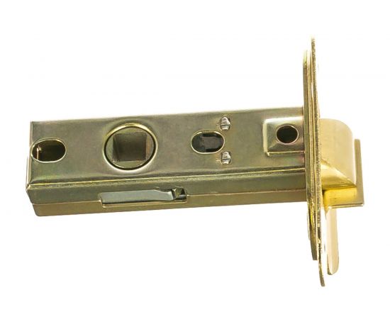 Межкомнатная защелка, овальная планка, латунь матовая PUERTO INL 4-45 SB 