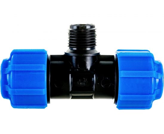 Тройник с наружной резьбой ПОЛИТЭК 20х1/2х20 51201220 