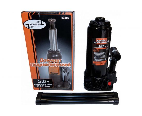Гидравлический домкрат АвтоDело 5 т 216-413 мм 43305 10057 