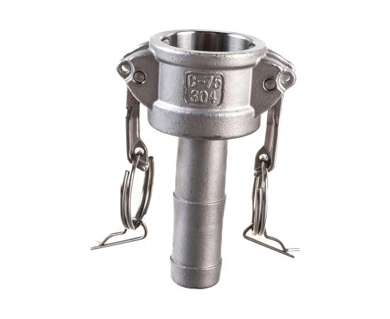 Камлок тип С (розетка с хвостовиком; 20 мм-3/4""; нержавеющая сталь) TITAN LOCK TL75CSS – изображение 2