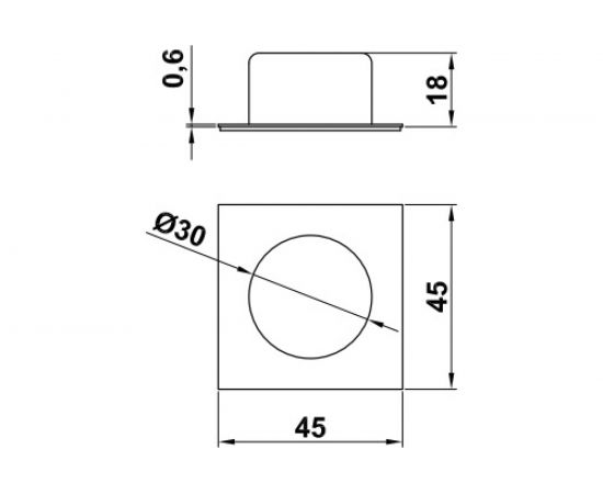 Дверной самоклеющийся стопор Amig белый 405-45 BL BL – изображение 2