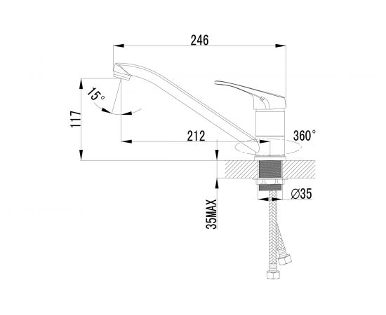 Смеситель для кухни Lemark Partner LM6554C – изображение 2