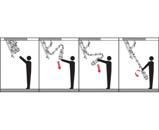 Чердачная лестница OMAN STALLUX 70х80 см, h-265 см УТ000000057 – изображение 2