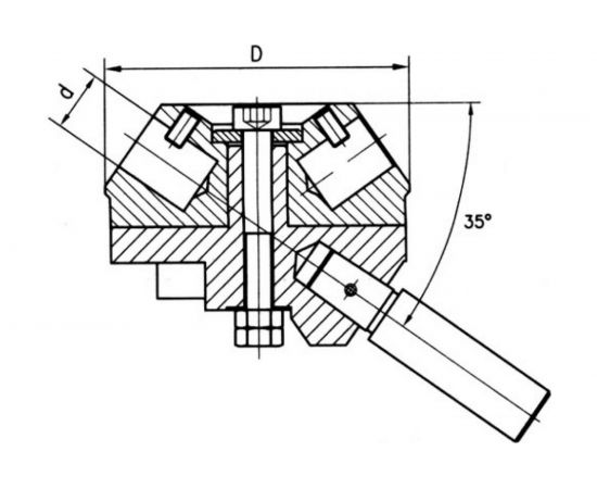 Головка револьверная головка МК4 127 мм AURA TOOLS 9004127 – изображение 2