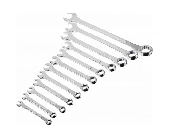Набор рожково-накидных ключей ЕРМАК 12 предметов, 6-22мм, усиленные, в сумке 736-046 – изображение 2