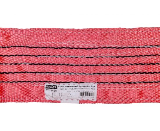 Текстильный петлевой строп Gigant СТП 5Т/5М G05-05 – изображение 3