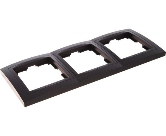 Рамка Smartbuy 3-местная пластик черная Нептун SBE-05b-Plastic-FR-3 – изображение 3