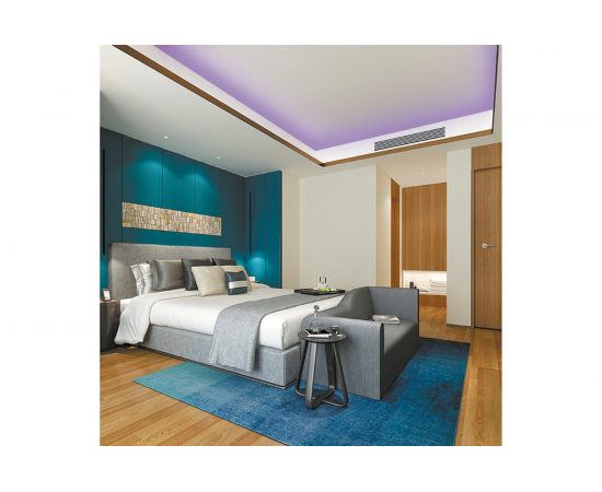 Светодиодная лента Apeyron 24В, 11Вт/м, COB, 352д/м, IP20, подложка 10мм, 5м, фиолетовый/00-357 – изображение 3