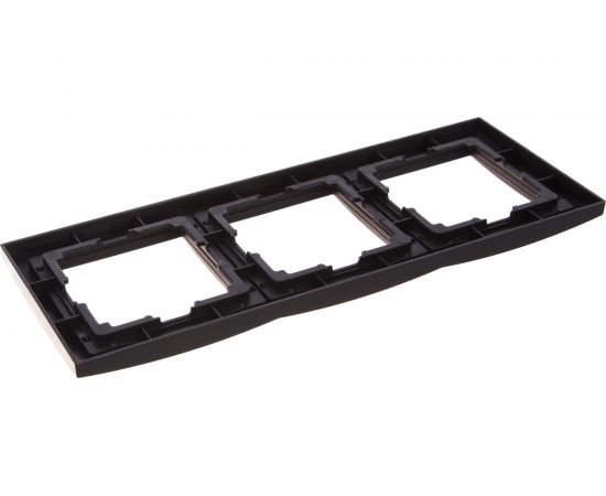 Рамка Smartbuy 3-местная пластик черная Нептун SBE-05b-Plastic-FR-3 – изображение 4