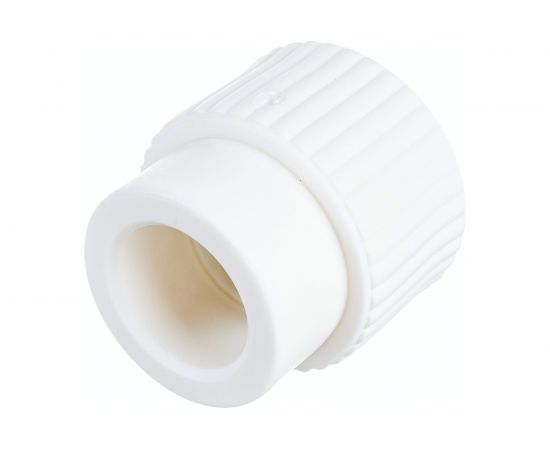 Комбинированная муфта ООО МультиМирПласт ППР 20x1/2 ВР белая ППР МФК 20 1/2 ВР – изображение 4