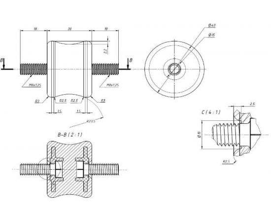 Комплект виброопор RF-V40P 4 шт REXFABER RF00V40P – изображение 4