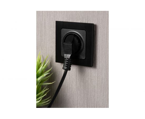 Механизм 1-местной розетки EKF PROxima Стокгольм, с заземлением, 16А, черный, с защитными шторками EZR16-028-10 – изображение 4