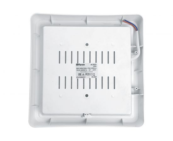 Светодиодный светильник с ИК-датчиком FERON AL3023 в пластиковом корпусе 25W 6500K IP20 белый 41805 – изображение 4