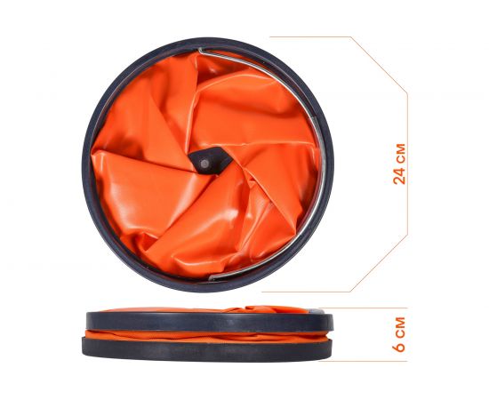 Компактное оранжевое ведро-трансформер 11л Airline AB-O-02 – изображение 4