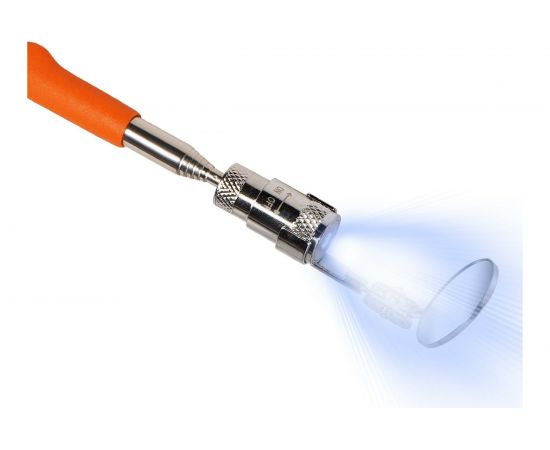 Телескопическое инспекционное зеркало AIRLINE с подсветкой, подвижное, d=32 мм, L=250-880 мм ATBS009 – изображение 5