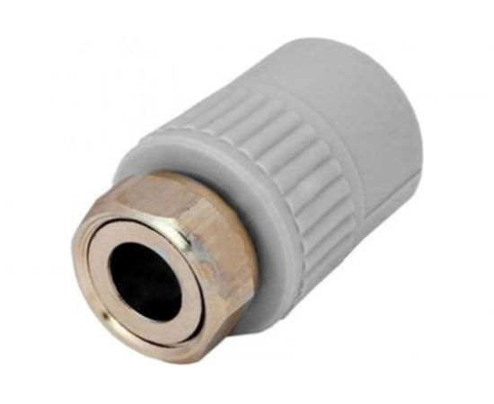 Муфта комбинированная с накидной гайкой VALFEX PP-R серая, 20 мм х1/2"" 10139020Г 127-0377 