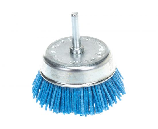 Щетка чашка нейлоновая ZrO2 ПРОФИ (75х6 мм) для дрели SKRAB 35328 