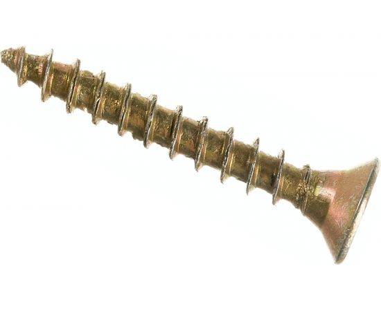 Универсальный саморез по дереву КрепСтройГрупп 3х20 желтый цинк, 500 шт. 145414 