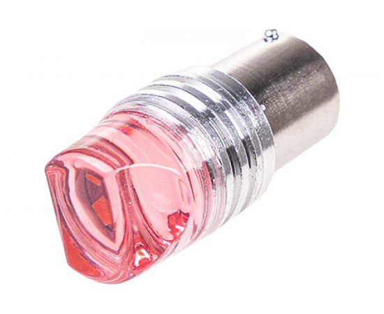 Диодная автолампа SKYWAY S25, P21W, 12 В, 9SMD диодов, BA15s, 1-контная, flash, красная, противотуманные/стопы S08201460 