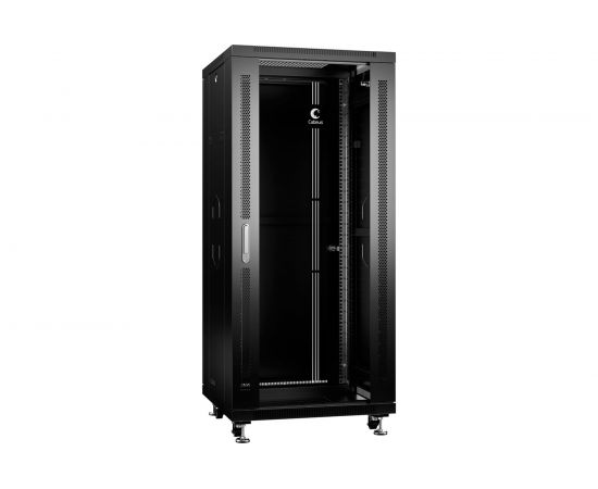 Монтажный телекоммуникационный шкаф Cabeus 19 напольный для оборудования SH-05C-27U60/60-BK 