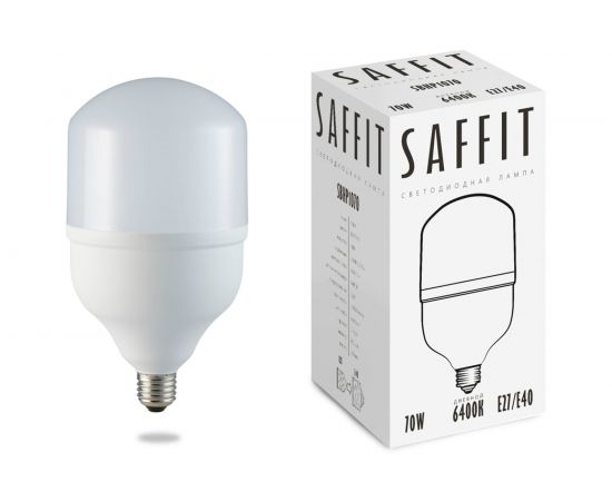 Светодиодная лампа SAFFIT SBHP1070 70W 230V E27-E40 6400K 55099 