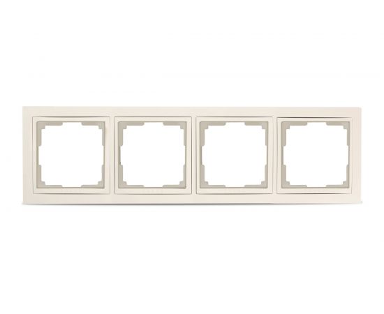 Рамка Smartbuy 4-местная пластик бежевая Нептун SBE-05i-Plastic-FR-4 