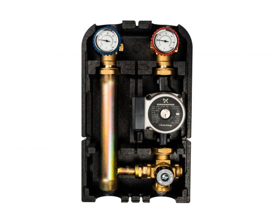 Насосная группа с термостатическим смесительным клапаном (1"", с насосом Grundfos UPSO 25-65, DN 25) STOUT SDG-0002-002502 