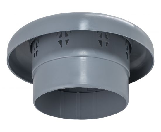 Вентиляционный зонт ООО МультиМирПласт 110 серый ЗНТ ВК 110 