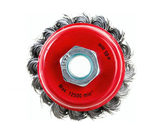 Щетка-крацовка чашечная для УШМ (65 мм, М14) MIRAX 35104-065 – изображение 2