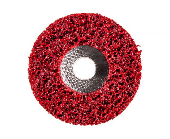 Диск зачистной Clean Strip Red 115х22 мм с фибровой оправкой BlackFox 12575 – изображение 2