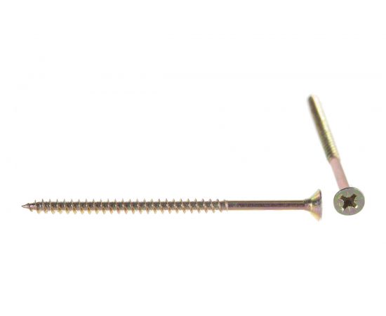 Универсальный саморез Tech-Krep 110х6,0 мм 50 шт желтый, коробка с окном 102276 – изображение 2