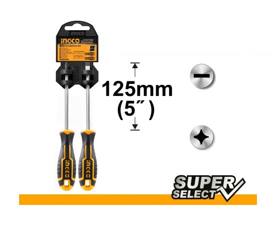 Набор отверток INGCO 2 шт INDUSTRIAL HKSD0248 – изображение 2