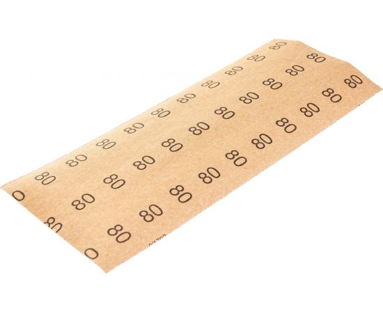 Шлифлист 10 шт. по дереву/металлу (115х280 мм; К 80; электрокорунд) KWB 812-080 – изображение 2