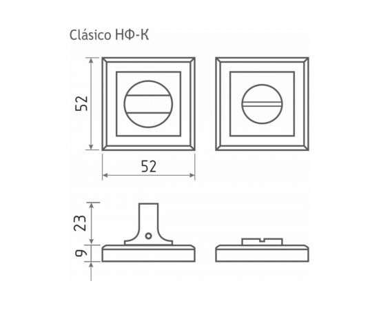 Накладка под фиксатор НОРА-М НФ-К золото 15881 – изображение 3