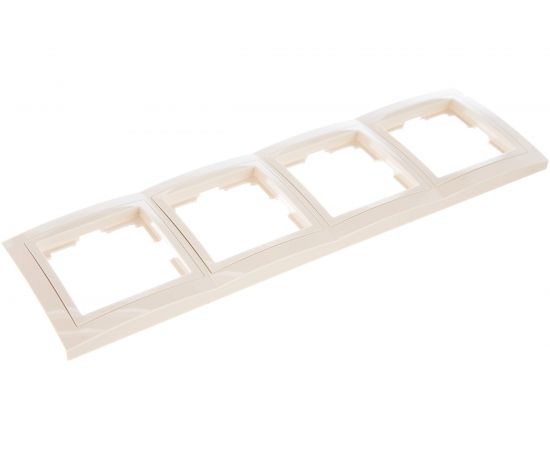 Рамка Smartbuy 4-местная пластик бежевая Нептун SBE-05i-Plastic-FR-4 – изображение 3