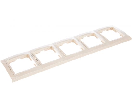 Рамка Smartbuy 5-местная пластик бежевая Нептун SBE-05i-Plastic-FR-5 – изображение 3