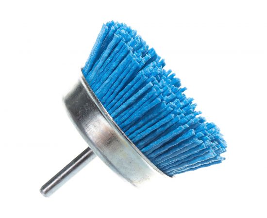 Щетка чашка нейлоновая ZrO2 ПРОФИ (75х6 мм) для дрели SKRAB 35328 – изображение 3