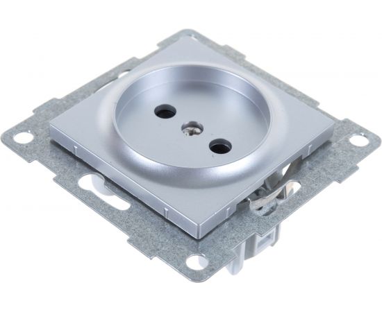 Механизм розетки GUSI ELECTRIC Ugra 1-ой с/з с з/ш, СУ, 16А, 250В, серебро С11Р4-004 – изображение 3
