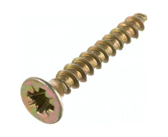 Универсальный саморез по дереву КрепСтройГрупп 3х20 желтый цинк, 500 шт. 145414 – изображение 3