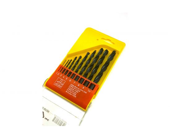 Набор сверл НС-9 (10 шт; 1-10 мм) Sekira STV 00-00010845 – изображение 4