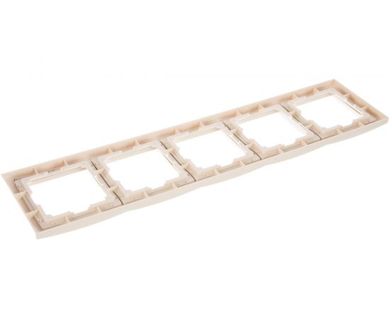 Рамка Smartbuy 5-местная пластик бежевая Нептун SBE-05i-Plastic-FR-5 – изображение 4